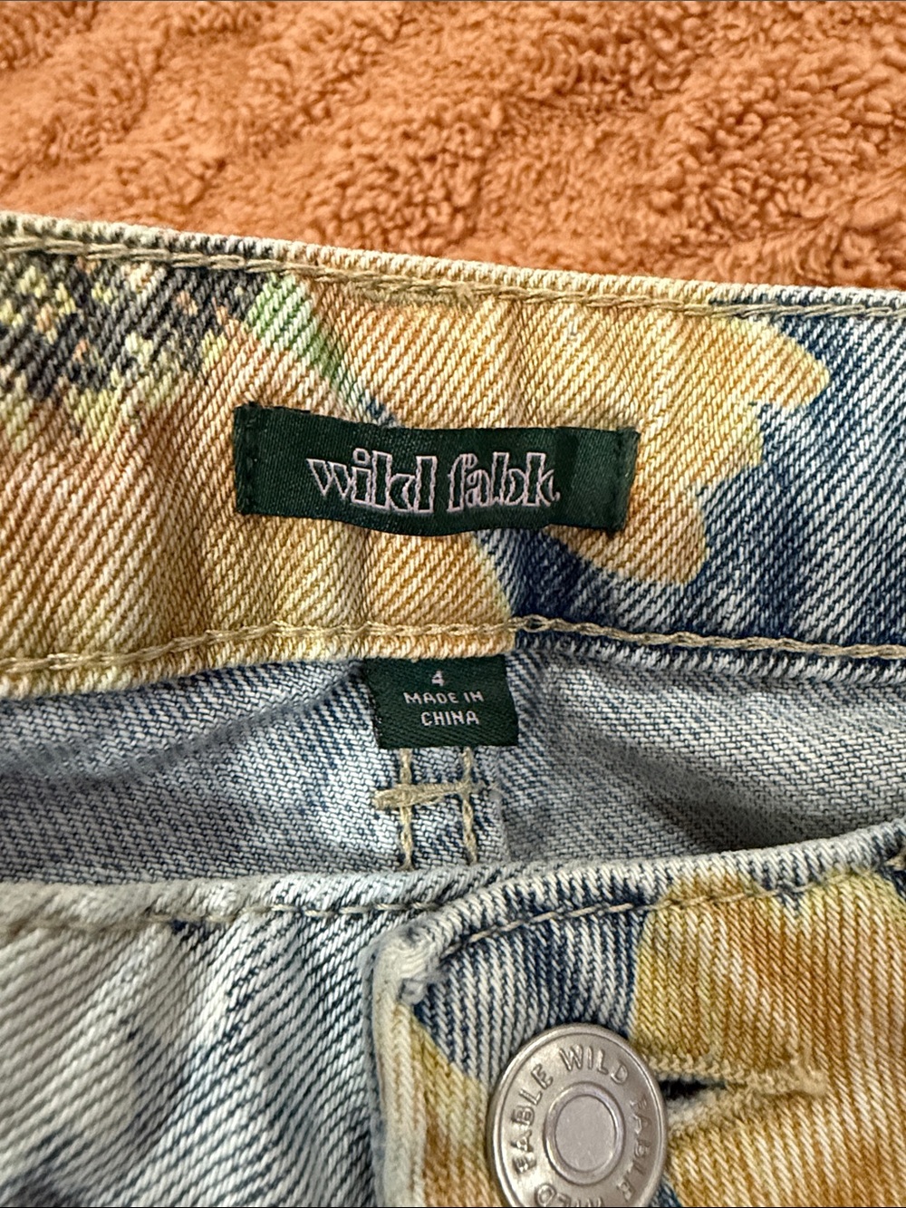 wild fable Light Blue Floral Straight-Leg Jeans - Picture 4 of 4